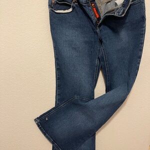 Todd Oldham Dark Blue Boot Cut Jeans